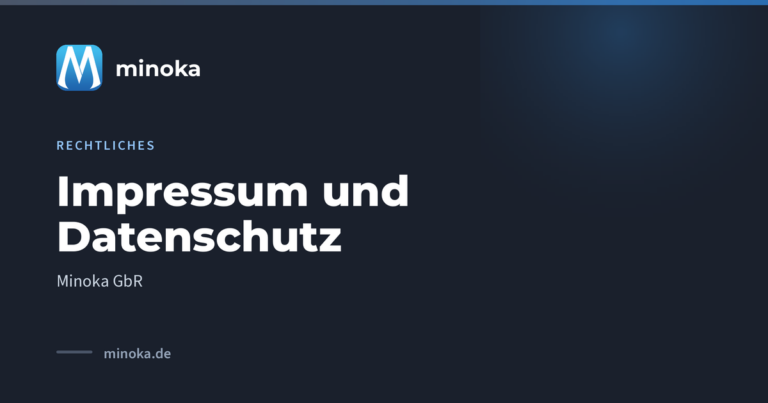 minoka.de: Impressum und Datenschutz